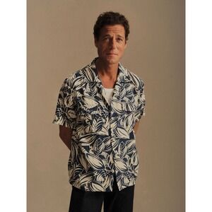 Buck Mason Island Blue Natural Short Sleeve Shirt NWT SIZE M